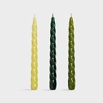 KLEVERING-Candle bravo greens set of 3