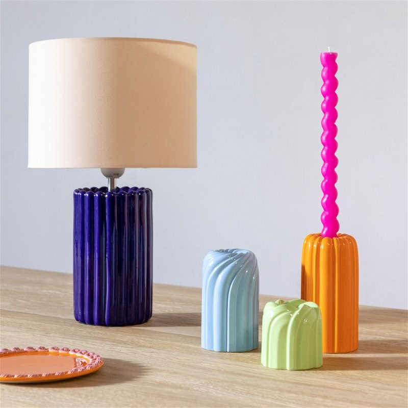KLEVERING-Candle Groove 48 ass.- 26cm high