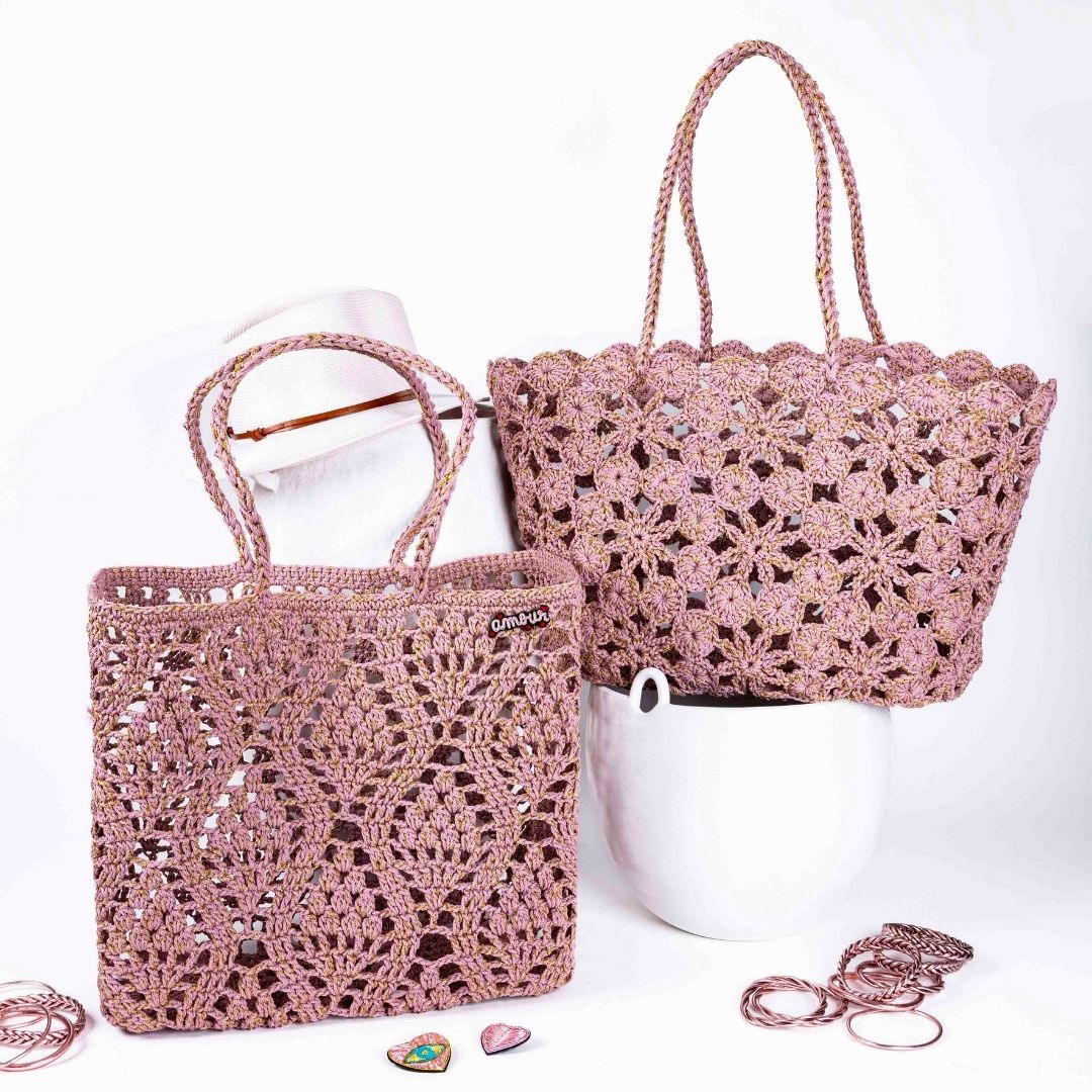 ANOUK Pink Gold - Crochet Basket