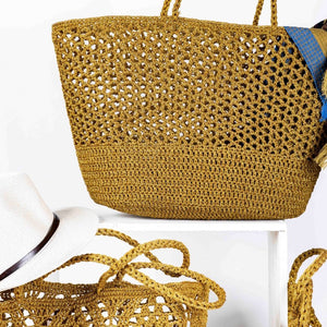 ROMY Gold - Crochet Basket