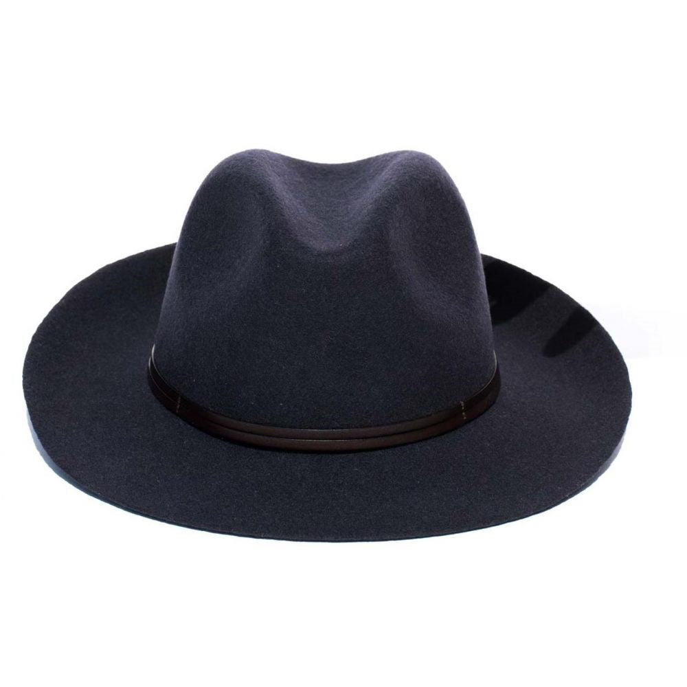 TRAVAUX EN COURS Felt Fedora Hat - Navy