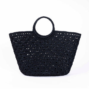 SOPHIA Black - Crochet Basket