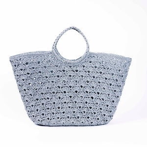 SOPHIA Silver - Crochet Basket