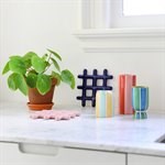 KLEVERING-Trivet grid pink