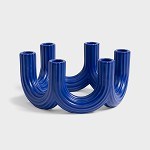 KLEVERING-Candle holder churros blue
