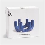 KLEVERING-Candle holder churros blue