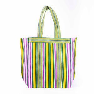 PARISIAN COOL - BIARRITZ Yellow Green Beach Bag