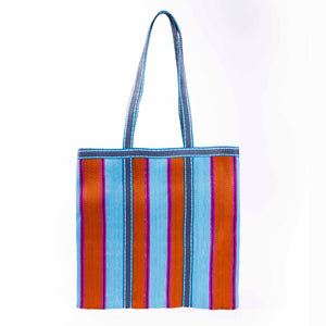 PARISIAN COOL- LA ROCHELLE Orange Pink Aqua Tote