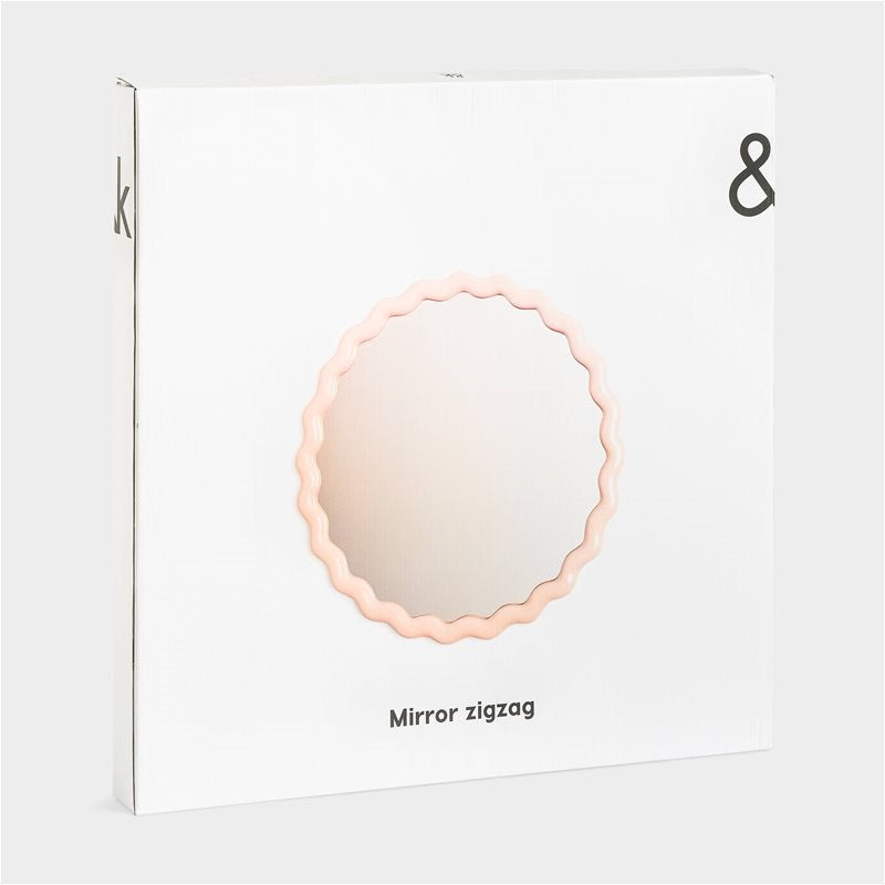 KLEVERING-Mirror zigzag pink