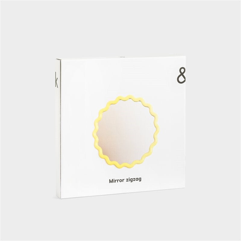 KLEVERING-Mirror zigzag yellow