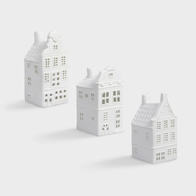 KLEVERING- Set of 3 Tealight canal house #2