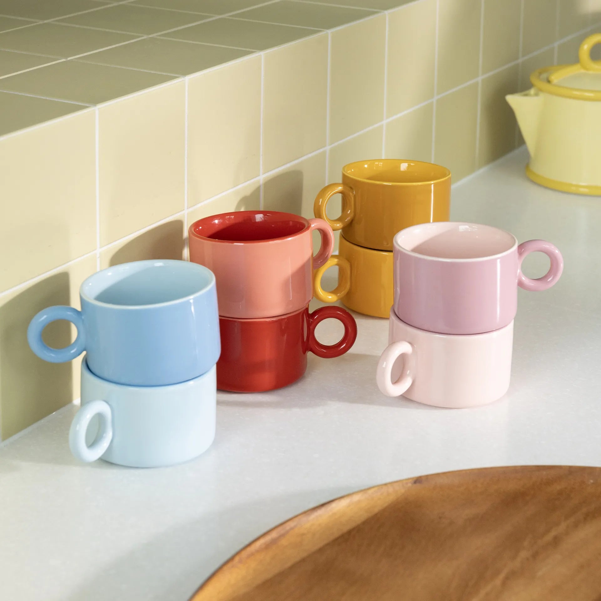 KLEVERING-Mug chiquito red set of 2