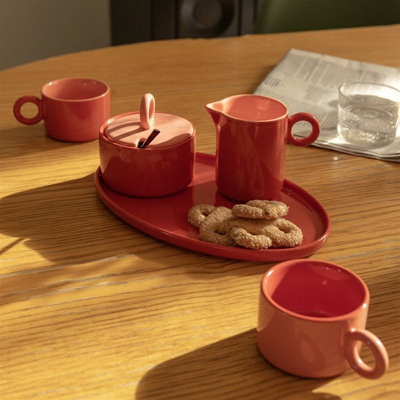 KLEVERING-Mug chiquito red set of 2