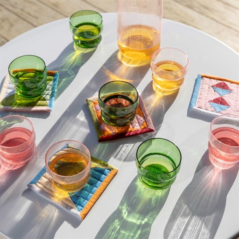 KLEVERING Glass circus pink set of 4