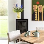 KLEVERING-Vase rhombic yellow