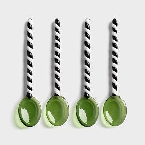 KLEVERING-Spoon duet green set of 4