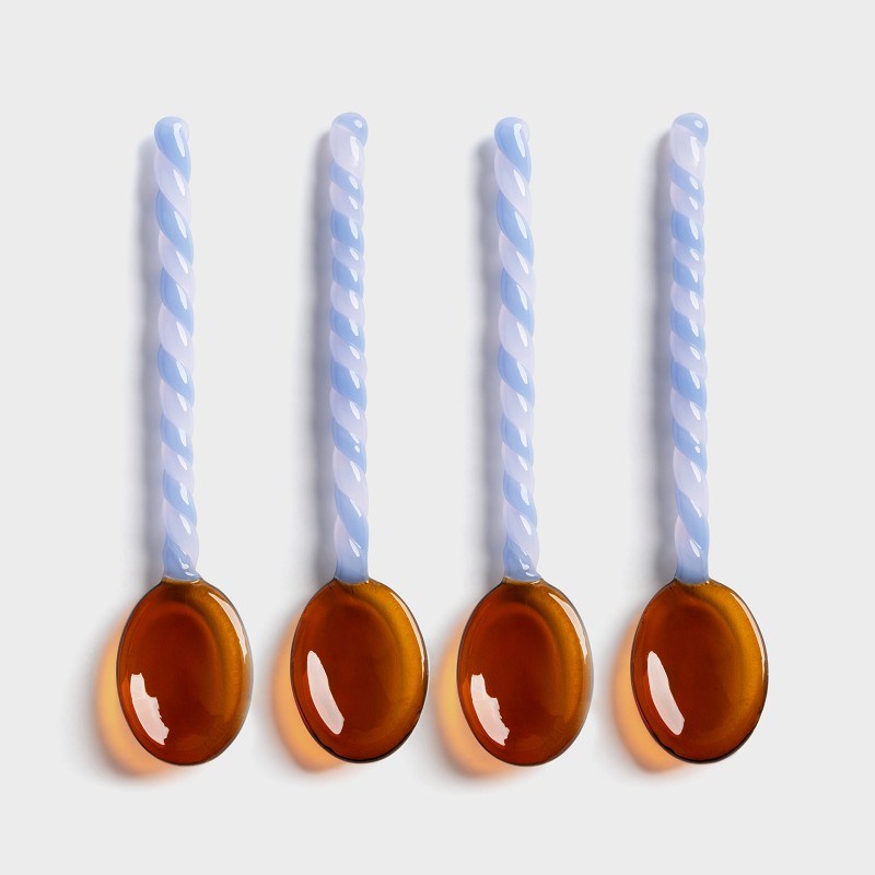 KLEVERING-Spoon duet amber set of 4