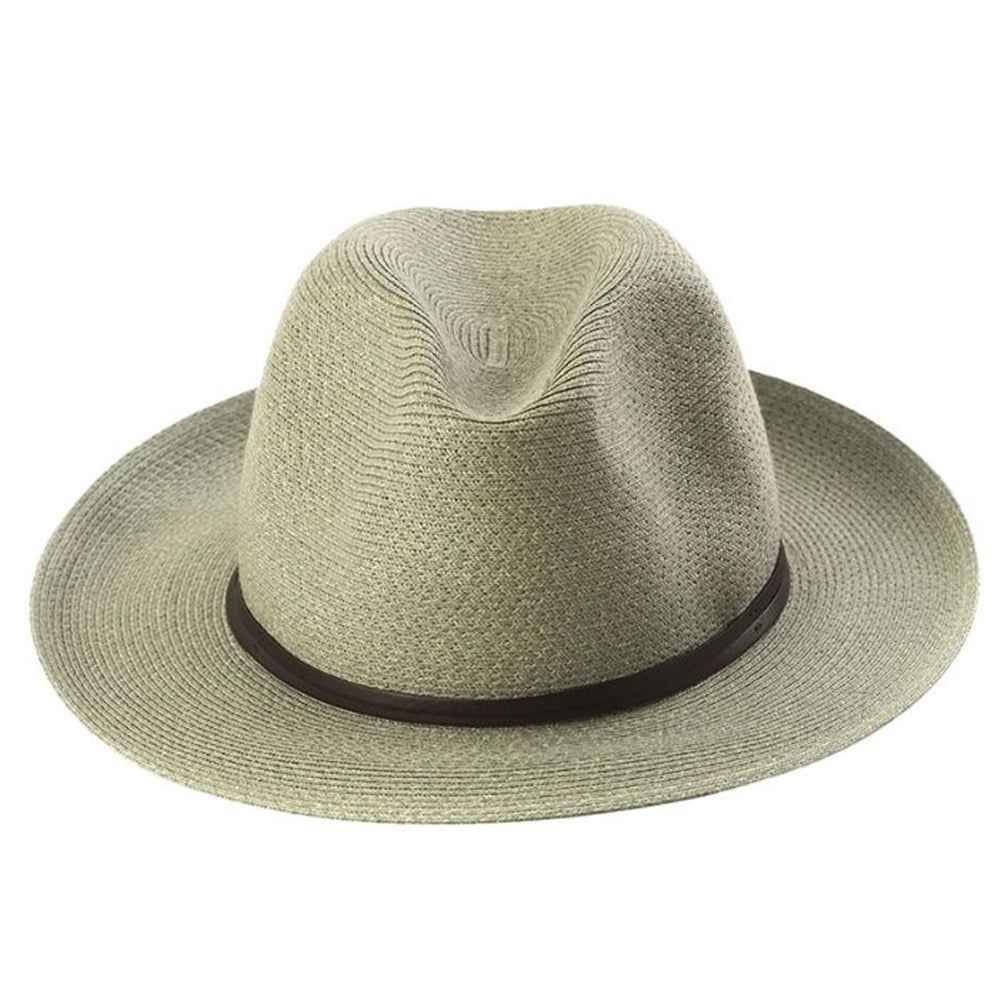 TRAVAUX EN COURS - Borsalino hat leather strap Almond
