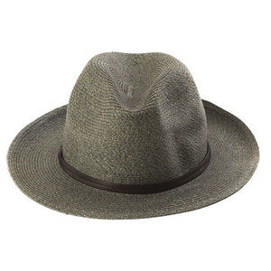 TRAVAUX EN COURS - Borsalino hat leather strap Granit