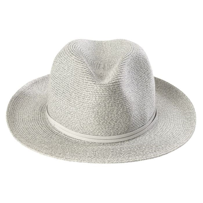 TRAVAUX EN COURS - Borsalino hat leather strap Light Grey