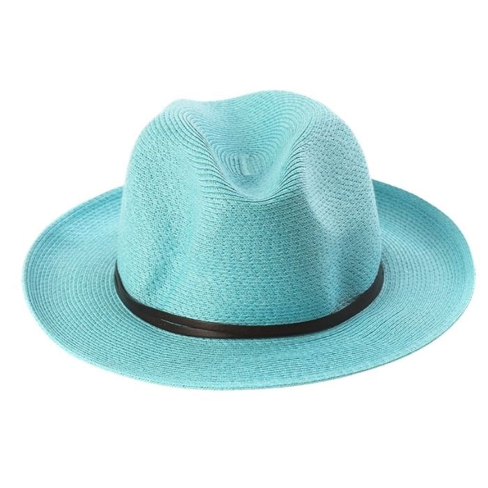 TRAVAUX EN COURS - Borsalino hat leather strap Turquoise