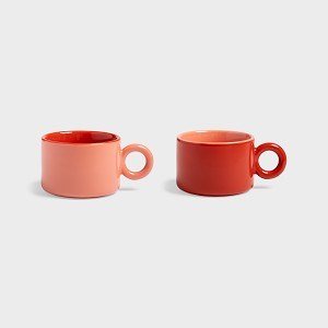 KLEVERING-Mug chiquito red set of 2