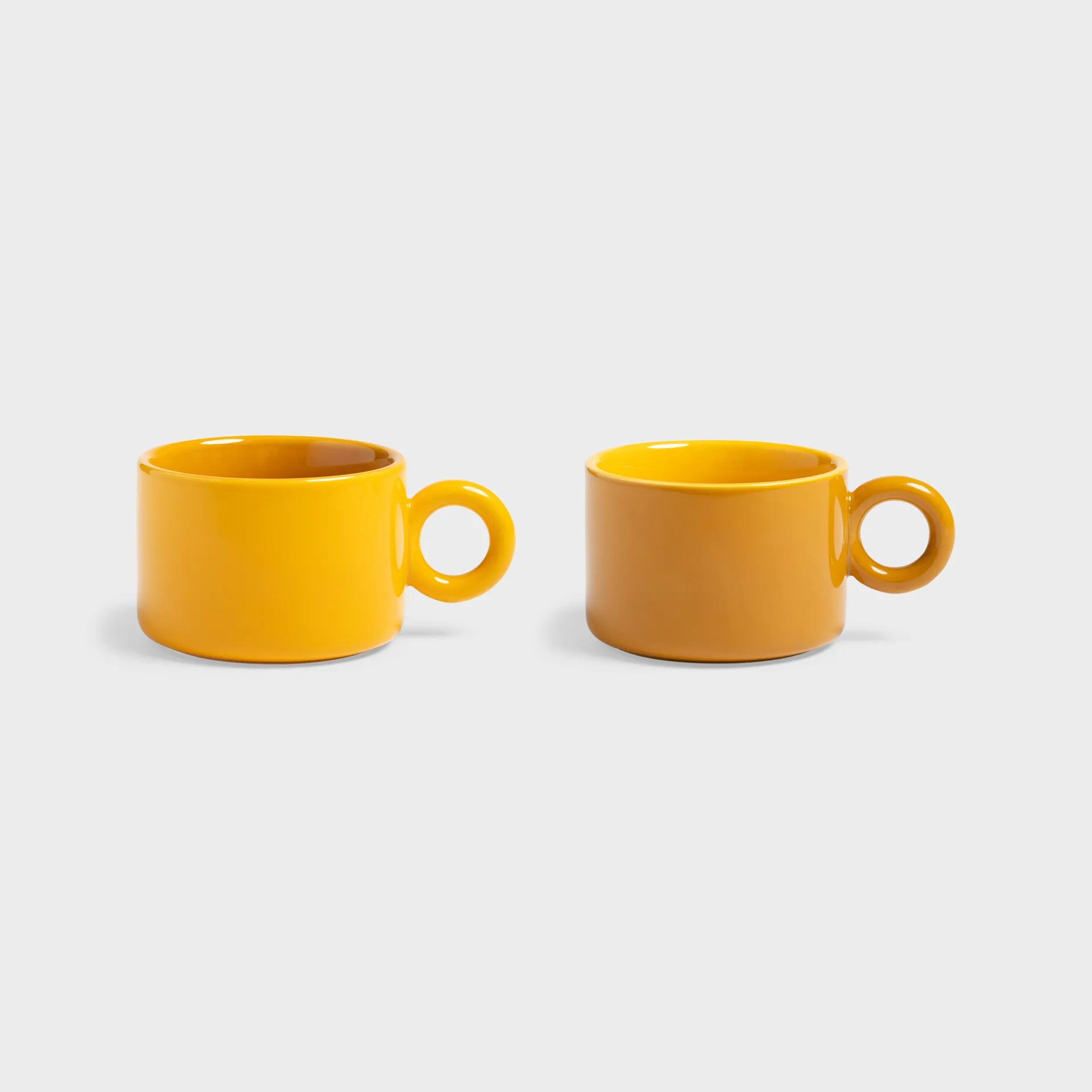 KLEVERING-Mug chiquito ocher set of 2