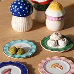 KLEVERING-Plate magic mushroom set of 4