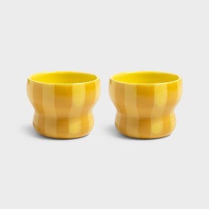 KLEVERING-Mug circus large yellow set of 2