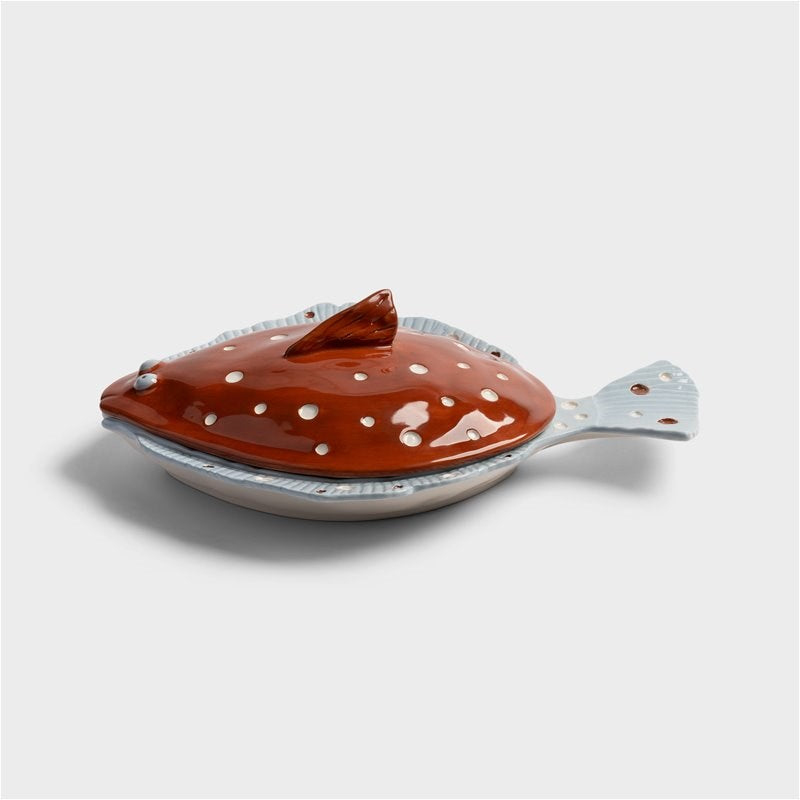 KLEVERING Tureen plaice brown