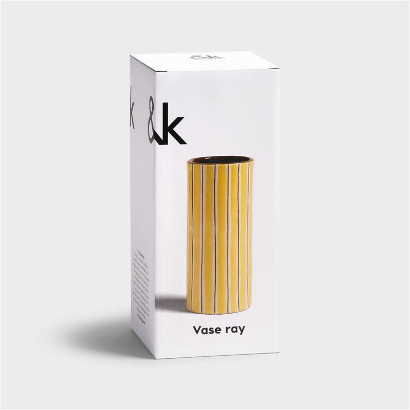 KLEVERING-Vase ray yellow