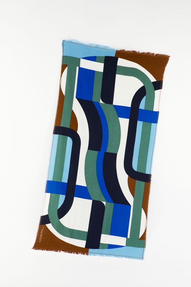 303-BLUE SUPERSONIC BEACH TOWEL- S24