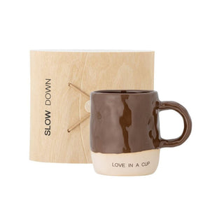 BLOOMINGVILLE-Neo Mug, Brown, Stoneware