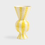 KLEVERING-Vase rhombic yellow