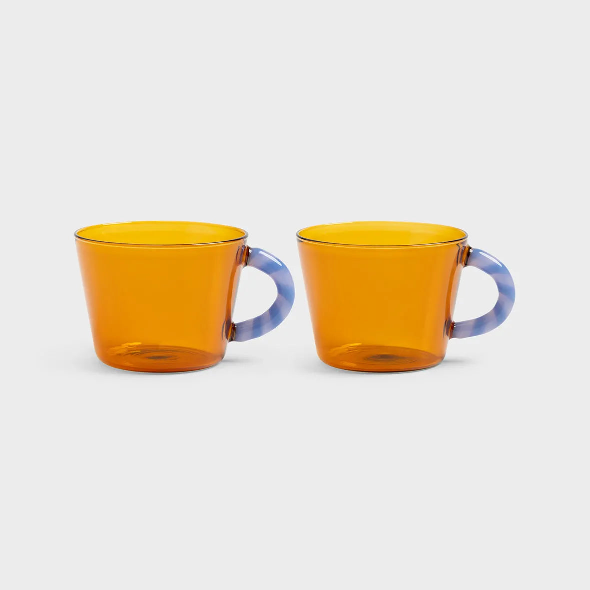 KLEVERING-Glass duet amber set of 2