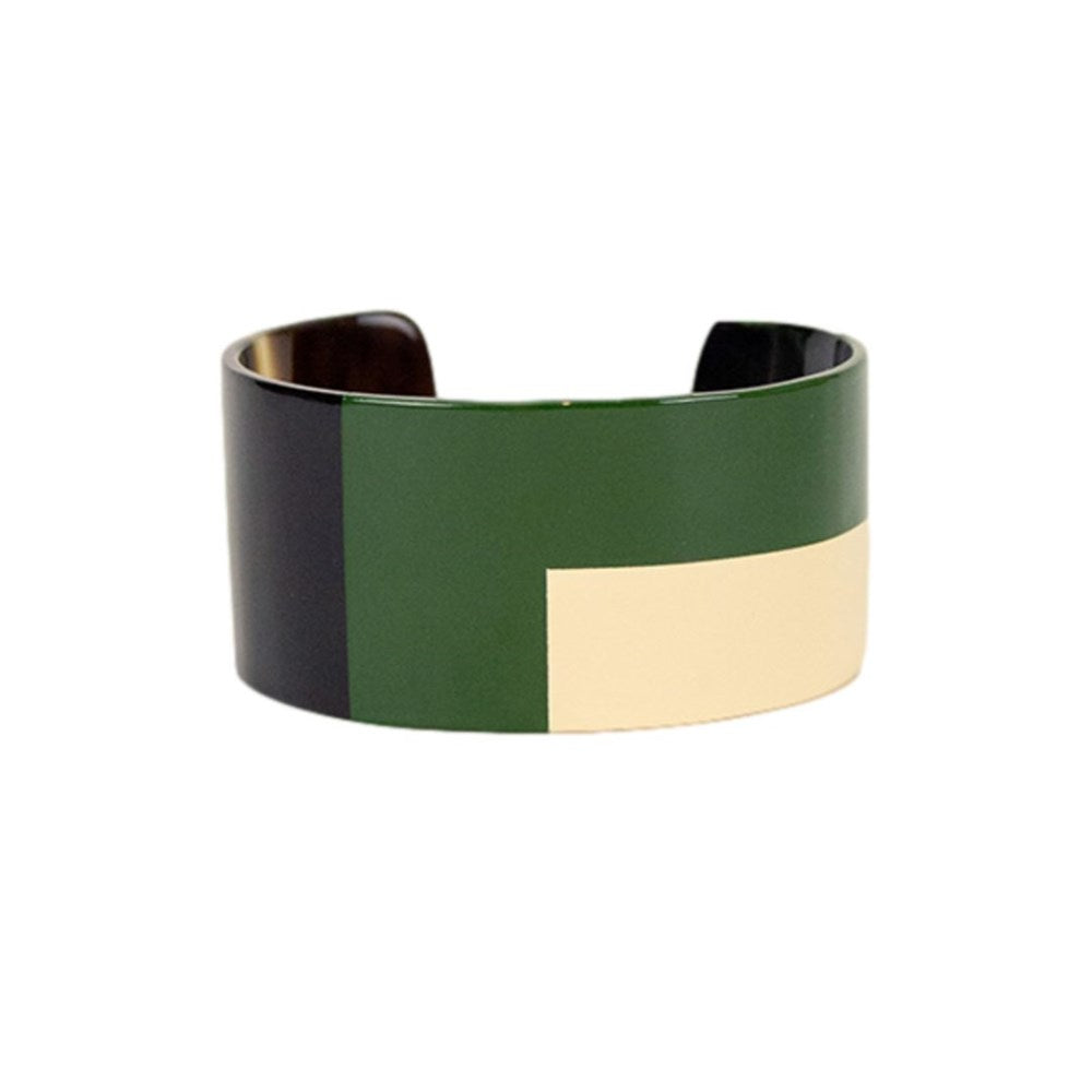 Bicolour Cuff Beige Khaki