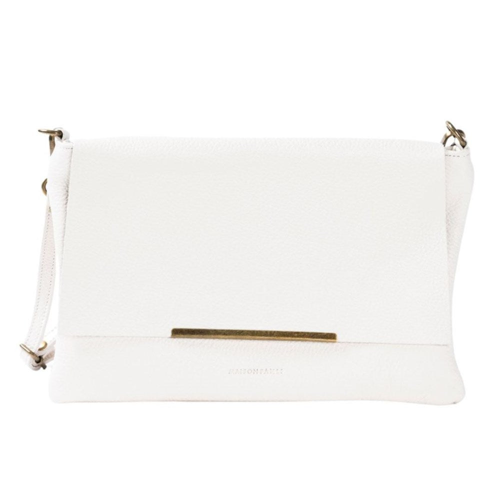 MAISON FANLI - Leather Cross Body Bag CREAM