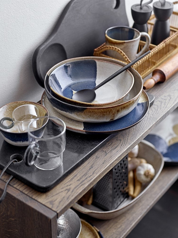 BLOOMINGVILLE-Jules Serving Bowl, Grey, Stoneware