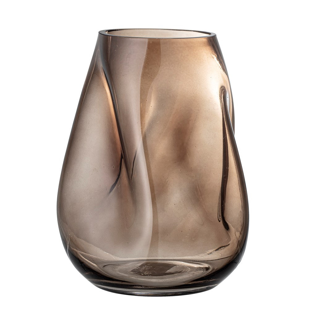 BLOOMINGVILLE-Ingolf Vase, Brown, Glass