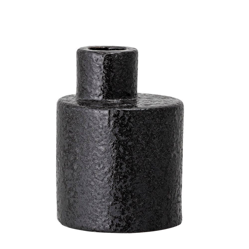 BLOOMINGVILLE - Lou Candlestick, Black, Stoneware