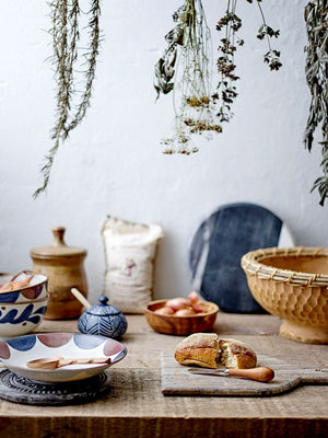 Creative Collection-Camellia Bowl, Blue, Porcelain