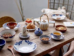 Creative Collection-Camellia Bowl, Blue, Porcelain