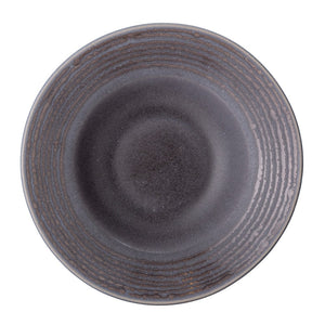 BLOOMINGVILLE-Raben Pasta Plate, Grey, Stoneware