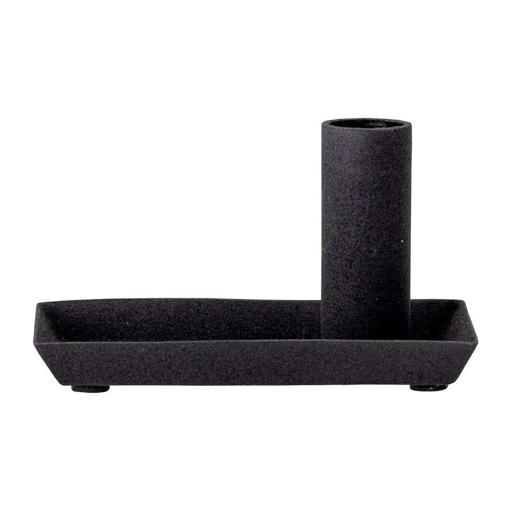 BLOOMINGVILLE-Joha Candlestick, Black, Metal