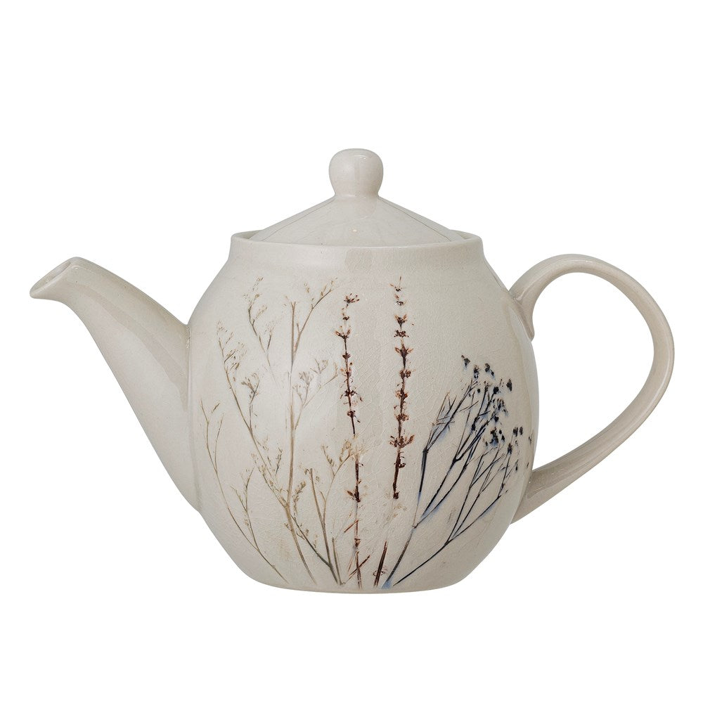 BLOOMINGVILLE-Bea Teapot, Nature, Stoneware