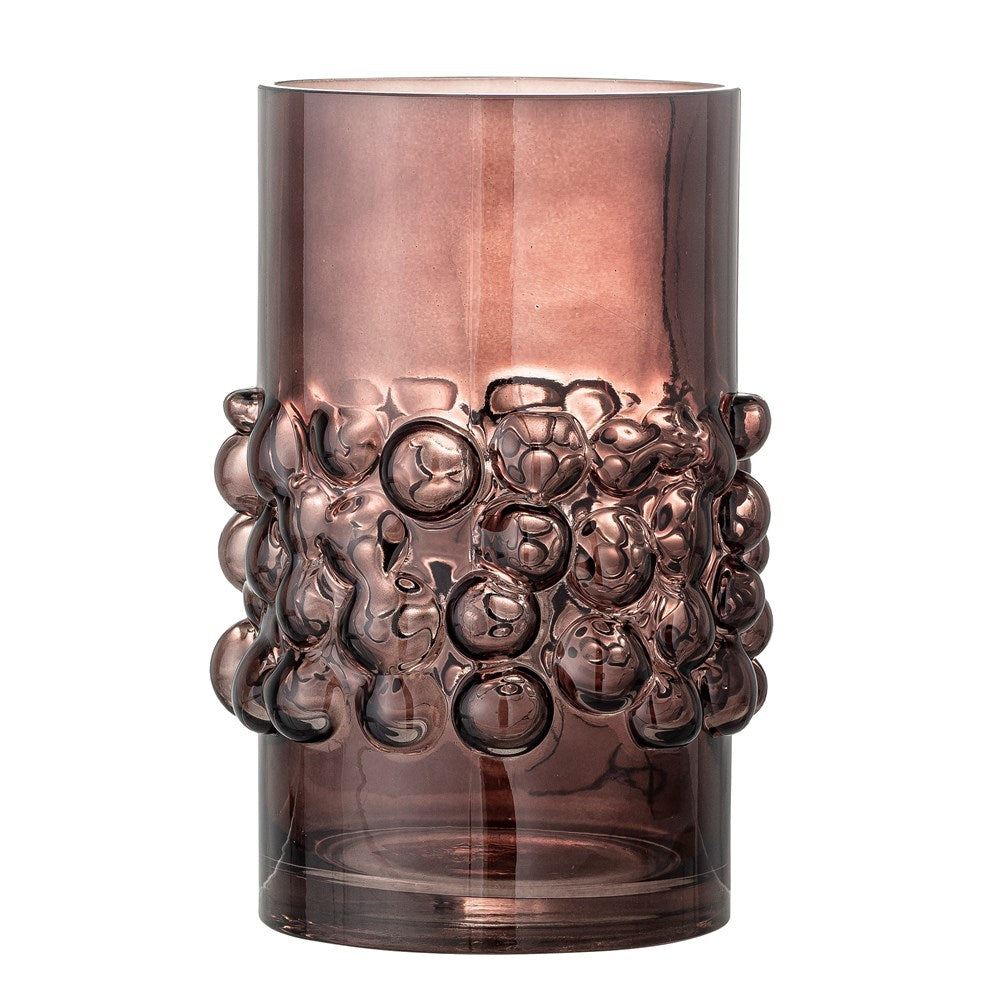 BLOOMINGVILLE-Bendie Vase, Brown, Glass