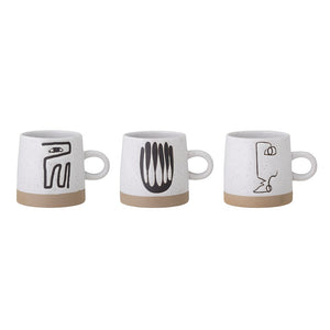 BLOOMINGVILLE-Eliana Mug, Grey, Stoneware