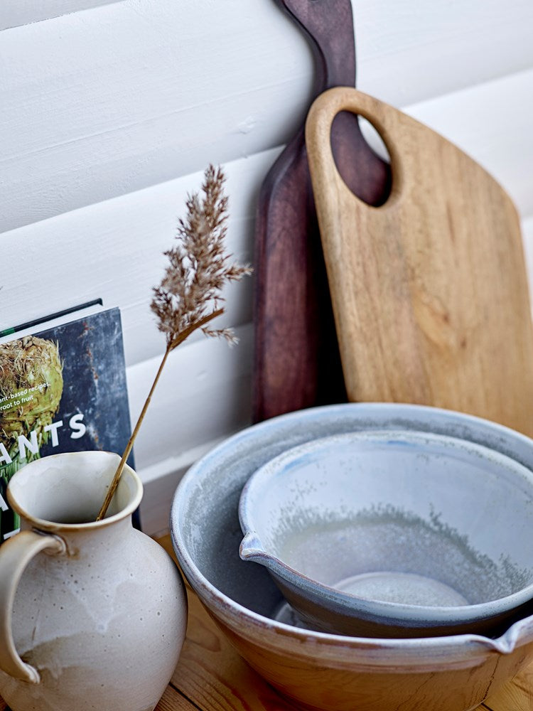 BLOOMINGVILLE-Evora Baking Bowl, Nature, Stoneware
