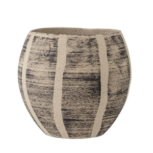 BLOOMINGVILLE-Madi Flowerpot, Brown, Stoneware