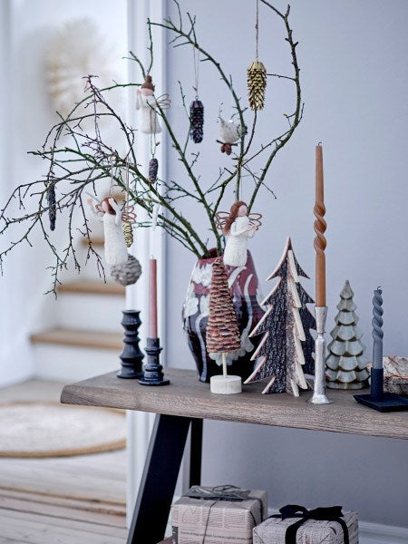 BLOOMINGVILLE-Twist Candle, Grey, Parafin